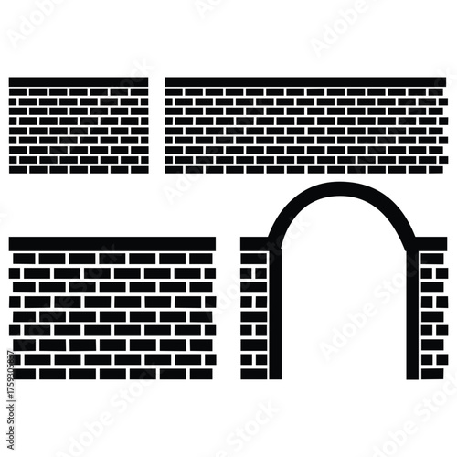 Metal Gate and Fence Vector Set