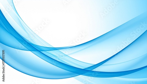 Elegant Blue Waves Abstract Background Design for Digital Art