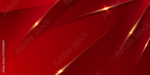 red background design With luxurious effect elements Vector illustration