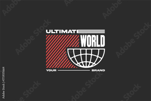 typography streetwear urban fashion template for printing