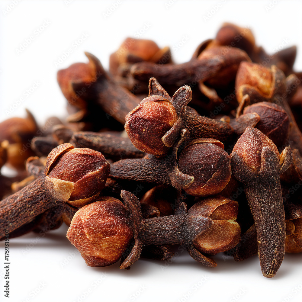 Fototapeta premium dried cloves on white background