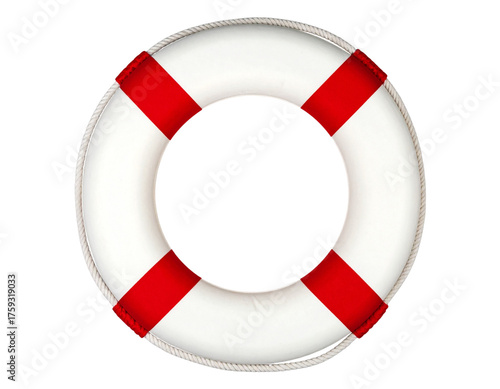 life buoy on white background