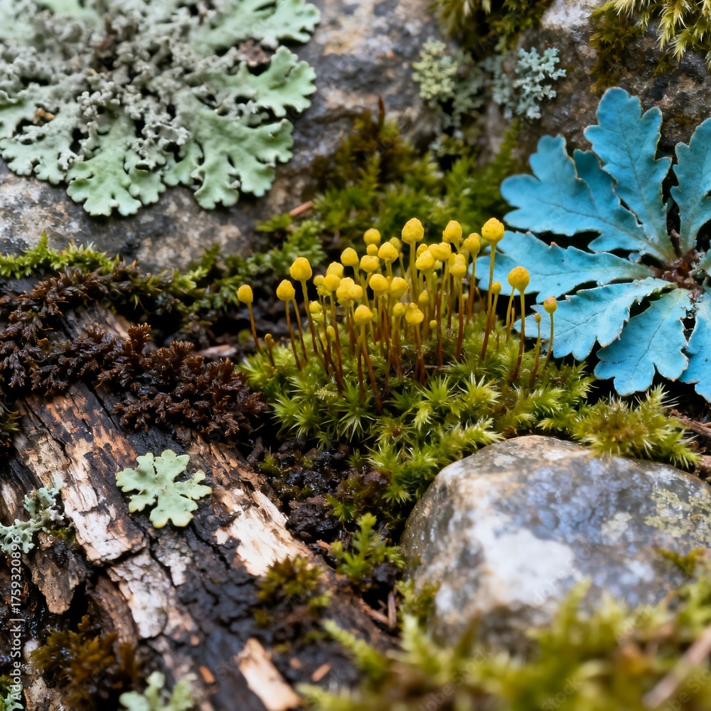 Obraz premium moss on the rocks