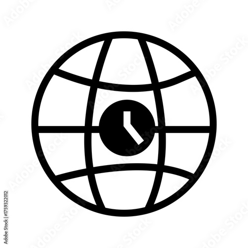 browser time symbol vector illustration