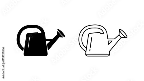 Watering can icon with transparent background