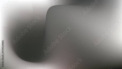 Retro black and white Gradient mesh blurred background grey illustration smooth wave holographic texture banner eps 10