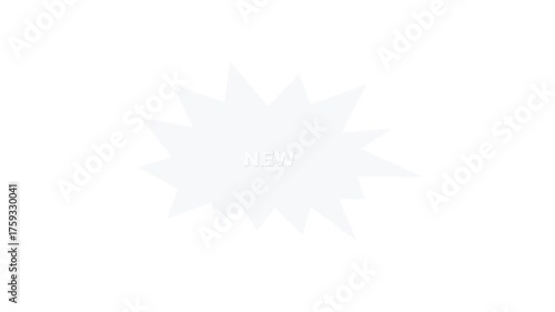 New badge isolated on white background for promotion