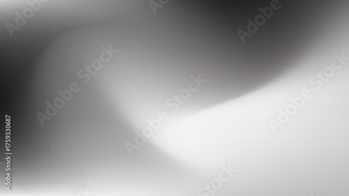 Retro black and white Gradient mesh blurred background grey illustration smooth wave holographic texture banner eps 10