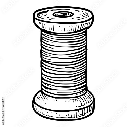 Compact Wooden Spool