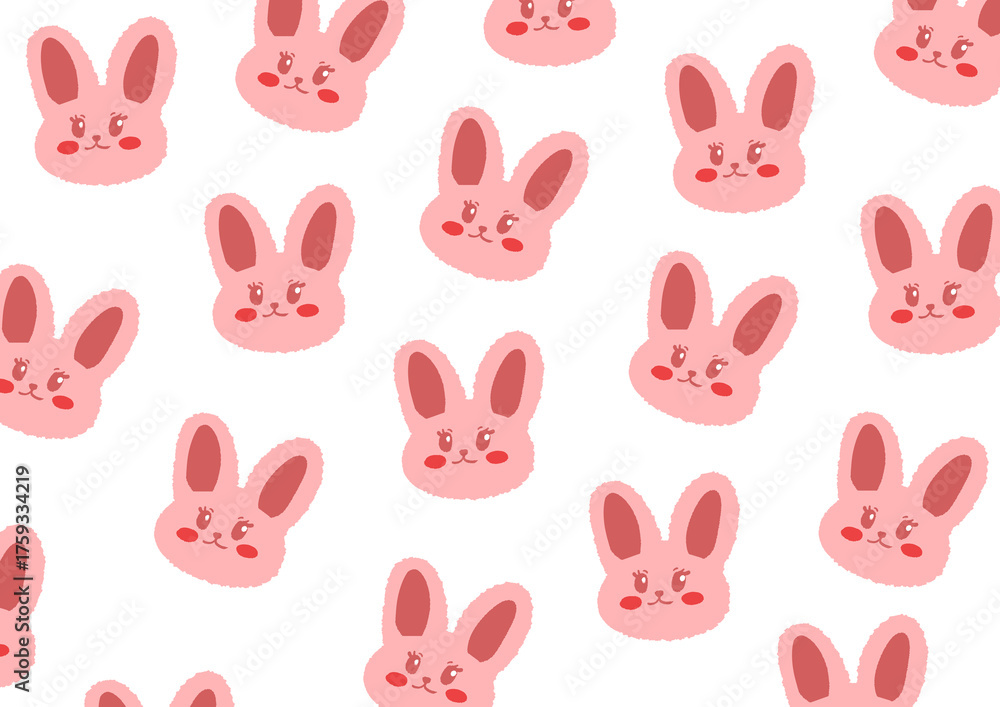 Fototapeta premium seamless pattern with rabbits