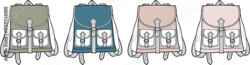 Color Variants of Backpacks Versatile Designs for Travel and Everyday Carry Options, Ideal for School and Adventure