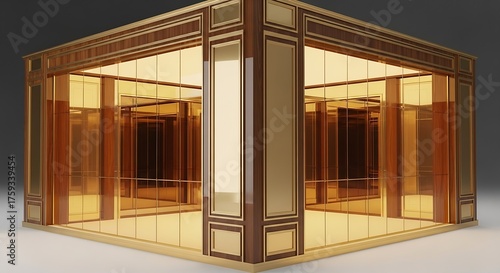 Wallpaper Mural Elevate your brand with a stunning luxury gold elevator design, perfect for high-end residential or commercial spaces that evoke elegance and exclusivity Torontodigital.ca