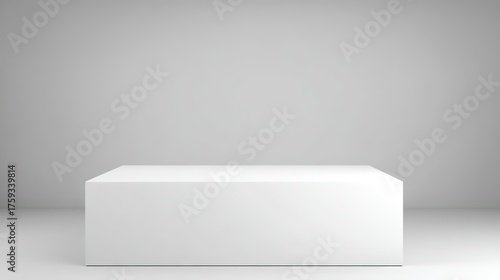 Wallpaper Mural rectangular. Minimalist rectangular object with glossy finish, showcasing contemporary design on a neutral backdrop. product launch decks. Torontodigital.ca