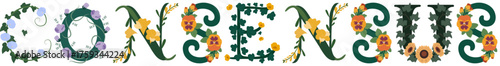 CONSENSUS, Elegant Botanical Letter Vector Design