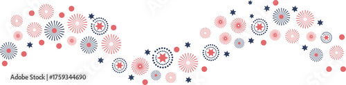 Whimsical pink and grey abstract floral pattern explosion vector