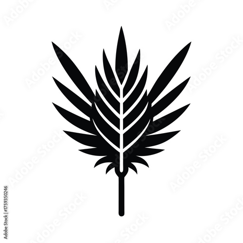Sugar cane stalk with radial pixel feather effect banner