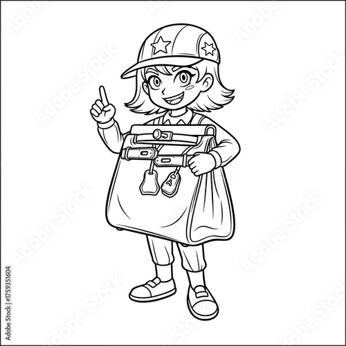 Greek Mythology God Hermes Swift Messenger Coloring Page for Kids Creative Learning