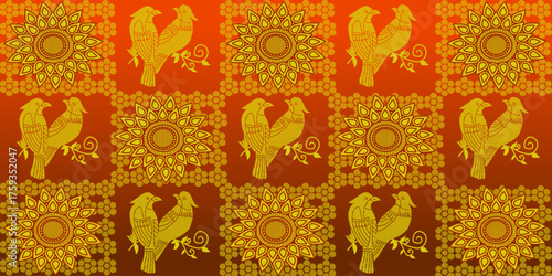 beautiful graphic saree design and this sari design is in Indian style which is for textile fashion industry and it can be used as wallpaper backdrop and website bg this style is originated in india 