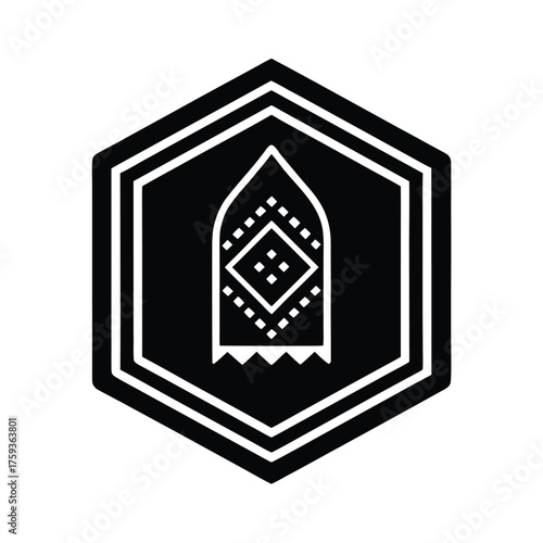 Arab Woven Rug Badge Design Artwork