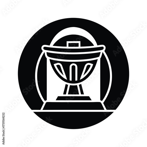 Archaeological Icon Symbol Illustration