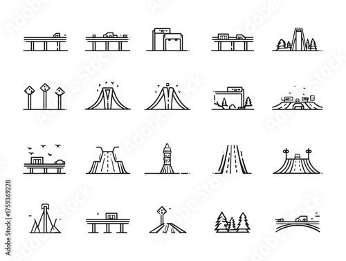 Highway Line Art Paths Leading To Freedom