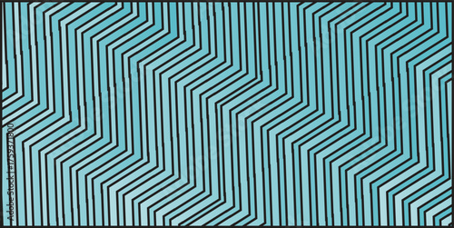 Abstract Geometric Pattern with Gradient Blues