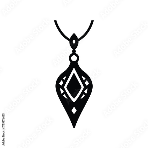 Bedouin Silver Jewelry Pendant Icon
