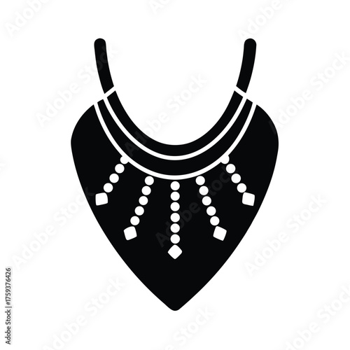 Bedouin Necklace Icon Illustration