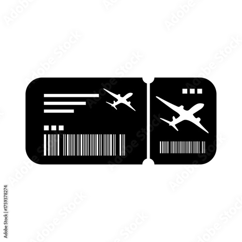 Plane Holiday Ticket Icon