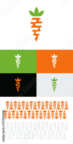 Carrot Logo Icon vector
