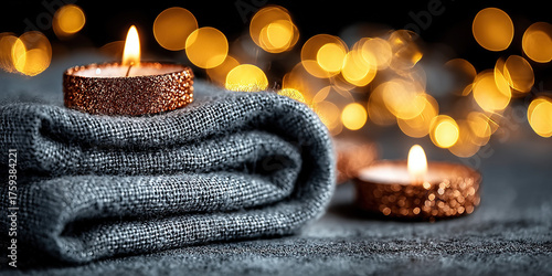 Light gray textured Christm...