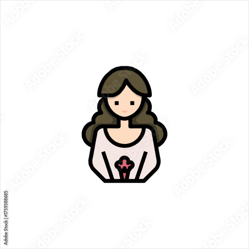 Woman holding cupcake in bakery shop, celebrating birthday with sweet treat and joyful expression, creating a delightful and festive atmosphere.