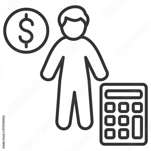 Accountant Outline Icon