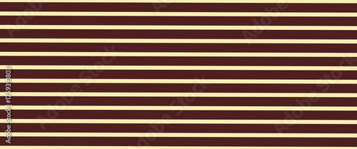 Background of vertical stripes of chocolate shades. Brown and white chocolate colors. Seamless repeating vector pattern.