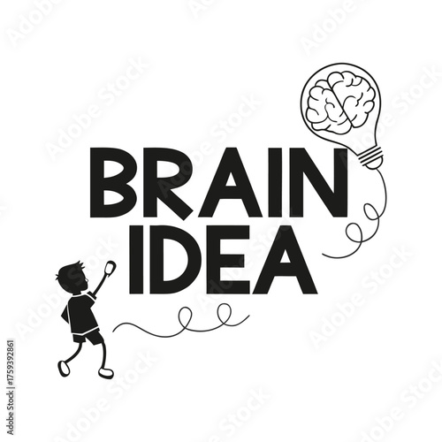 Think in Silence  Bold Monochrome Conceptual Typography Art