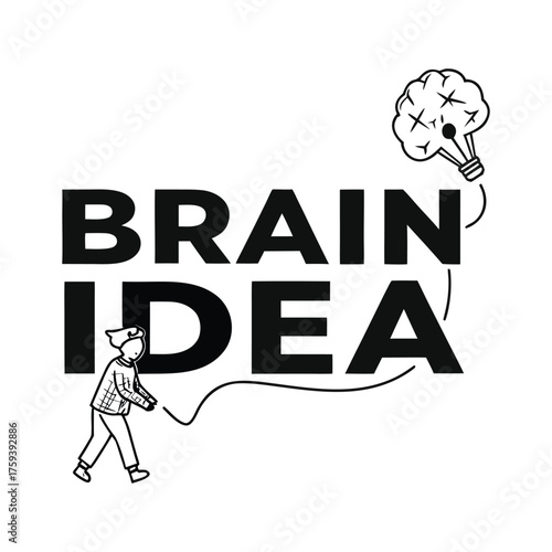 Think in Silence  Bold Monochrome Conceptual Typography Art