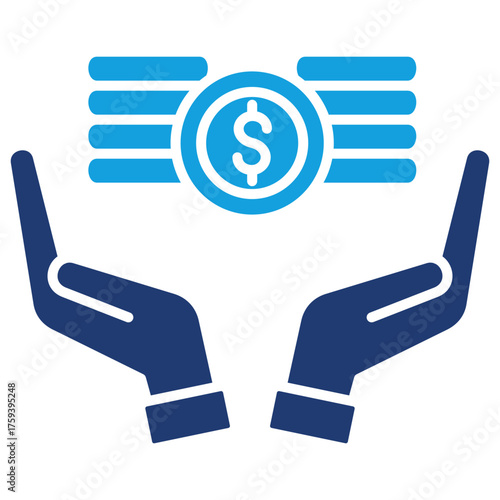 Asset Flat Blue Icon