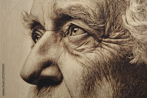 Elegant Handcrafted Engravd Wooden Art: Nature-Inspied Masterpiece for Home Déor and Unique Artistic Expession