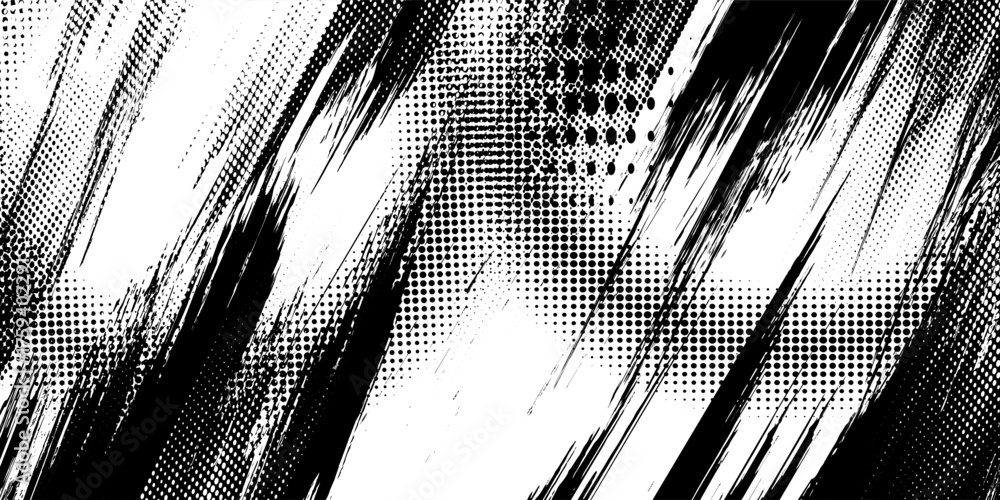 Grunge detailed black abstract texture. Vector background.