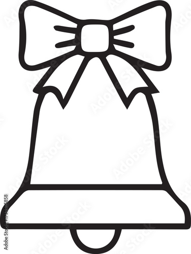 Festive Christmas bell