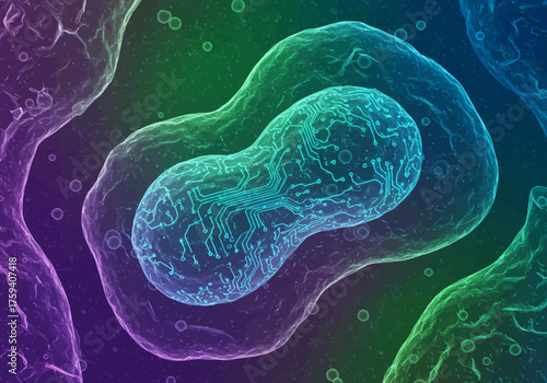 Digital Life Concept Artificial Cell with Microchip