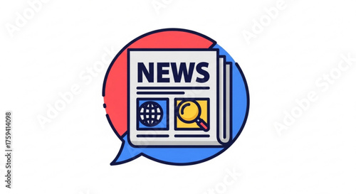 Stay informed with daily news newspaper and breaking headlines from around the world in this vector design