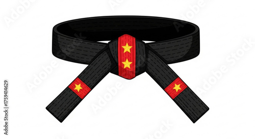 Black belt martial arts karate judo taekwondo aikido jiu jitsu training uniform rank level symbol 100 character