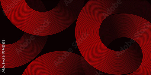 Black colour abstract background with red colour geometric curve glowing lines Dynamic shapes composition design background vector illustration. Degital ,futuristic technology,Luxury,graphic.eps10