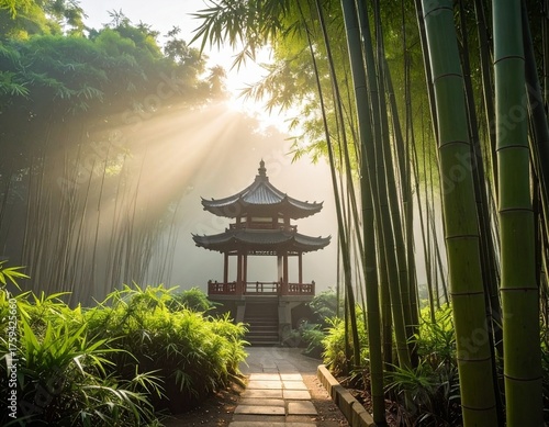 Bamboo Pagoda Serenity