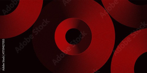 Black colour abstract background with red colour geometric curve glowing lines Dynamic shapes composition design background vector illustration. Degital ,futuristic technology,Luxury,graphic.eps10