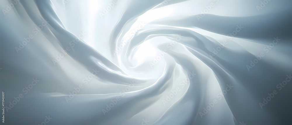 Obraz premium Elegant White Fabric Drape