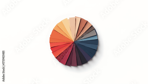 vector icon of a color palette swatch used for fashion design