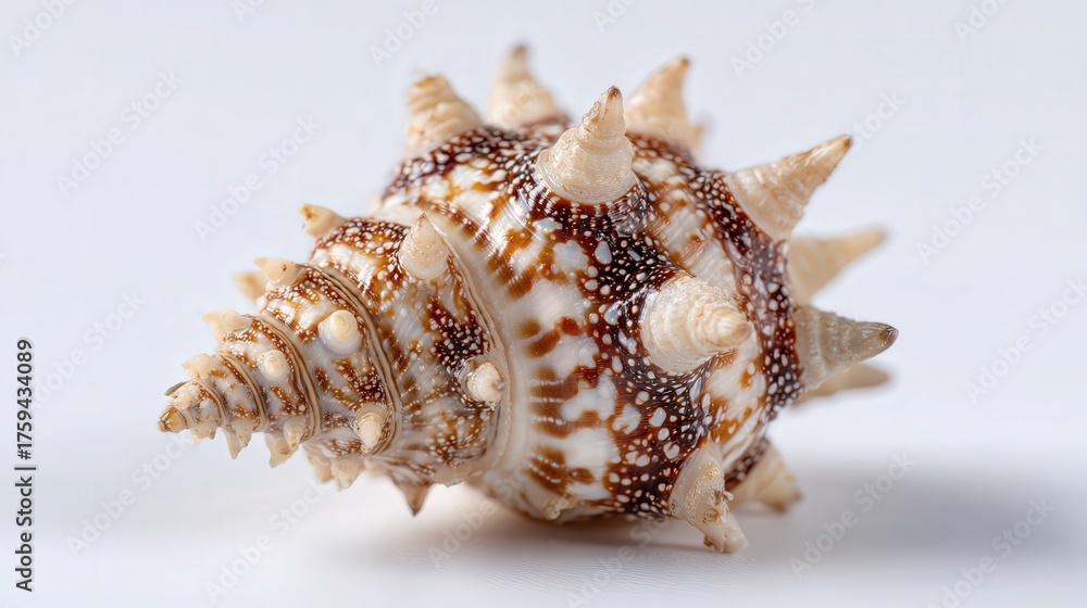 Obraz premium Tiny barnacle isolated on white background