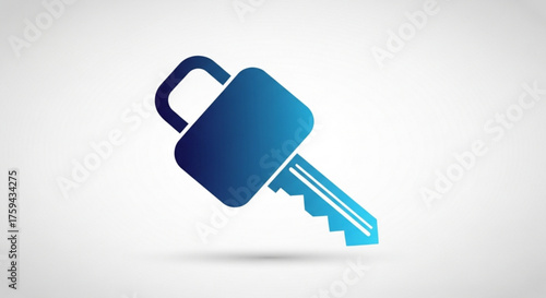 A blue key symbolizes security, access, and control, representing the ability to unlock opportunities
